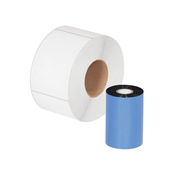 Bsc Preferred 4.02'' x 1345' Black Sato Thermal Transfer Ribbons - Wax, 24PK BUY00015131 - main